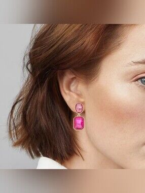 Nine West Gold-Tone Double Drop Post Earrings